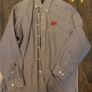AL game day button down